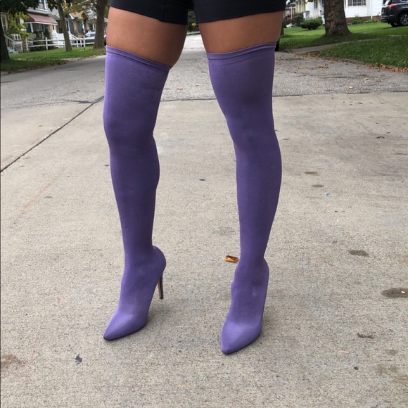 Women’s thigh high sock boot - Picture 8 of 8